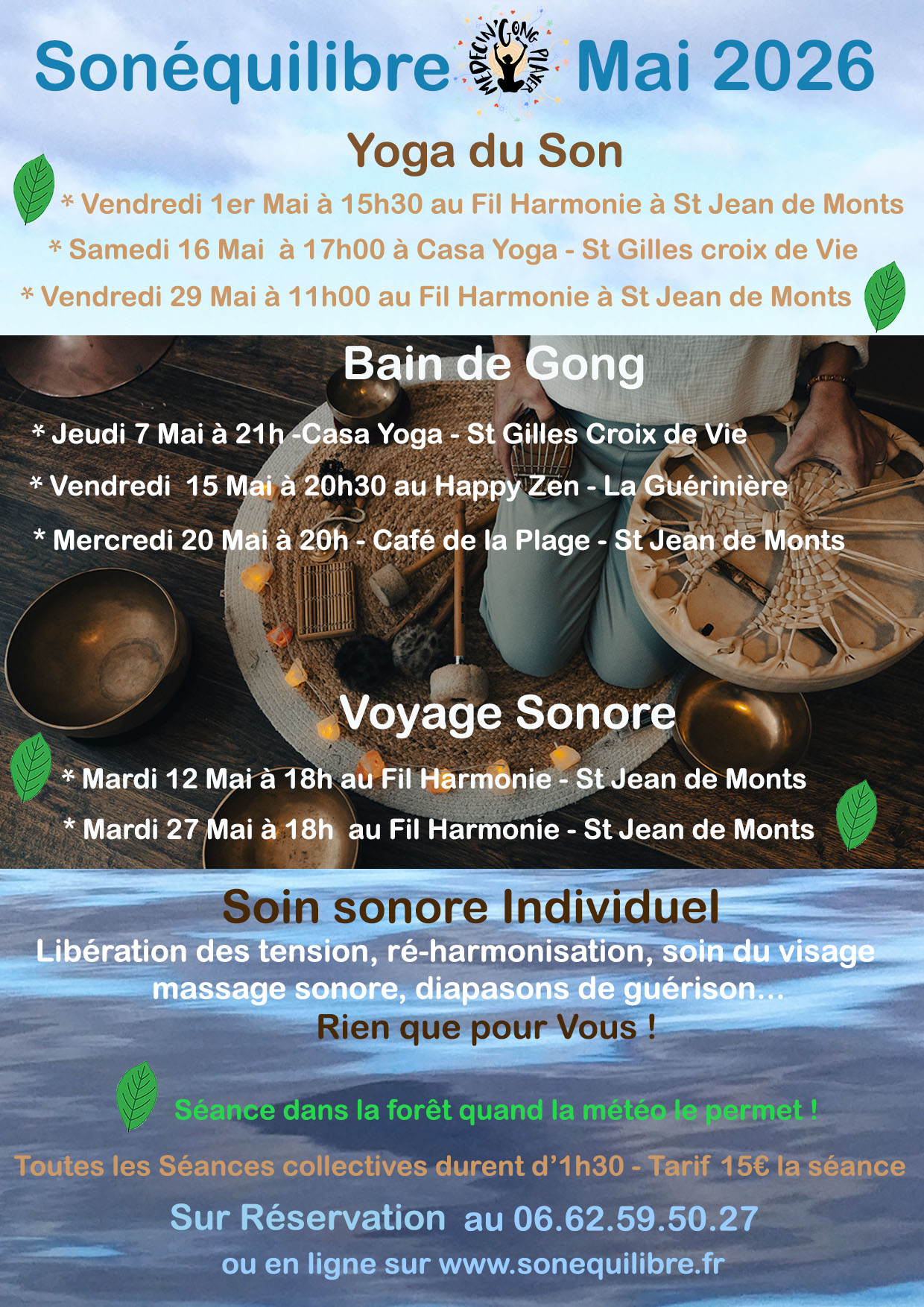 SonEquilibre | Sonothérapeute à St Jean de Monts, Challans et St Gilles Croix de Vie 1 MAI